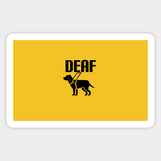 Deaf Dog pet bandana Sticker